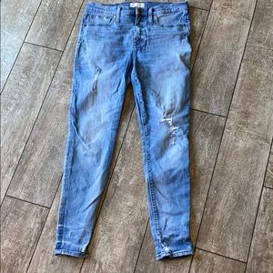 Madewell 9” high rise skinny jeans